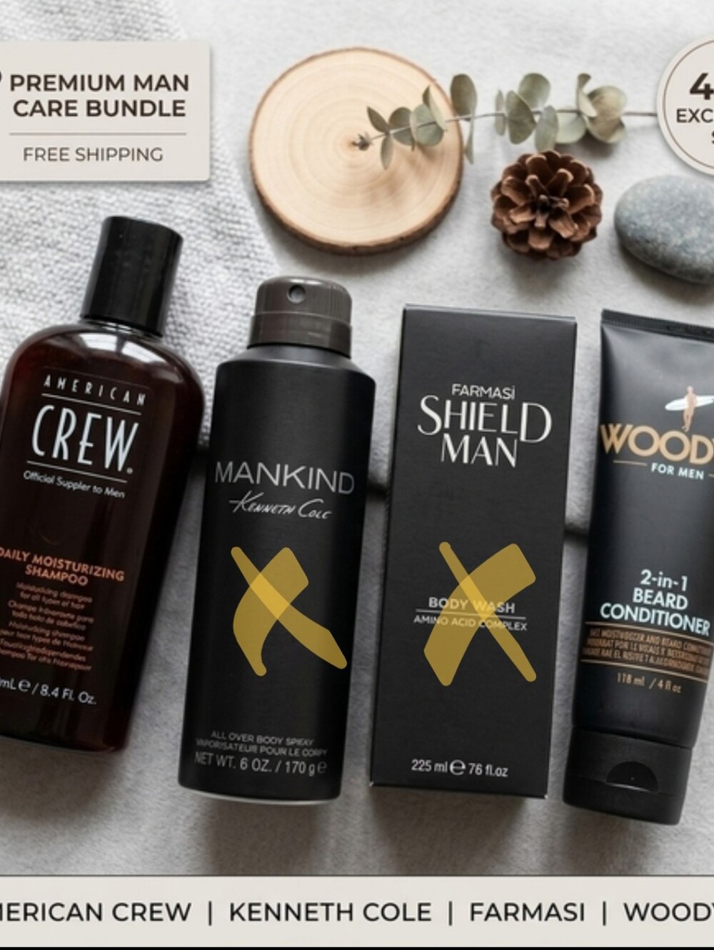 Men’s Premium Grooming Essentials Bundle - 2pc Set